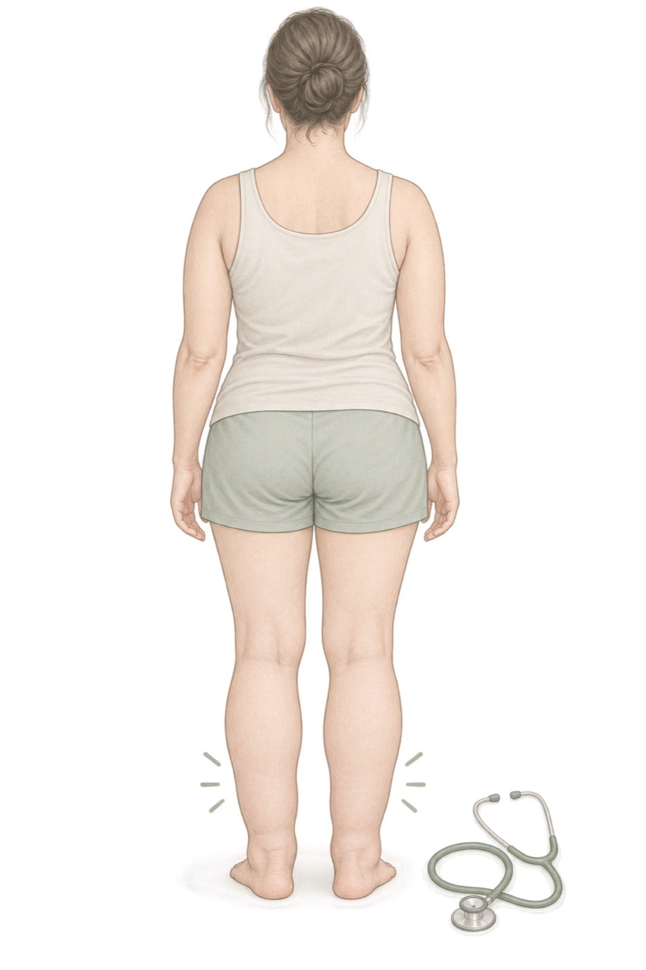 むくみで先に受診を考えたいのは、どんなときですか?のイラスト - 美容整体ReLUMI天王寺