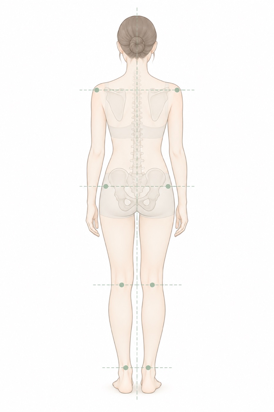 姿勢の写真で何を確認しますか?のイラスト - 美容整体ReLUMI天王寺